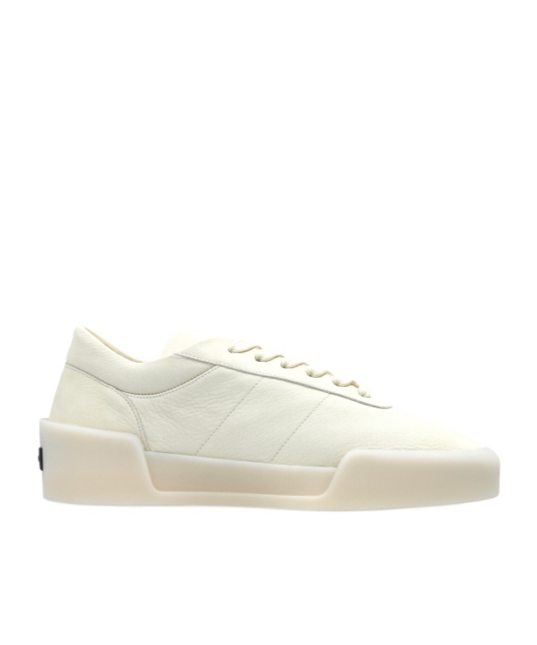 Fear Of God Man Sneakers Ivory Size 7 Leather In White