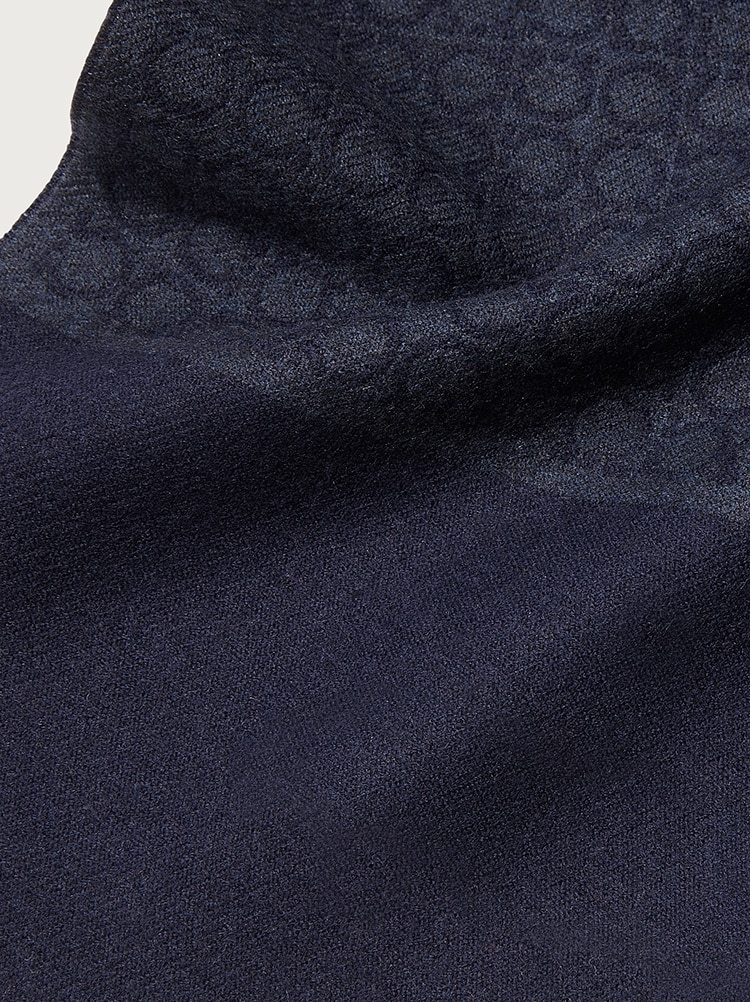 Ferragamo Logo Scarf In Black