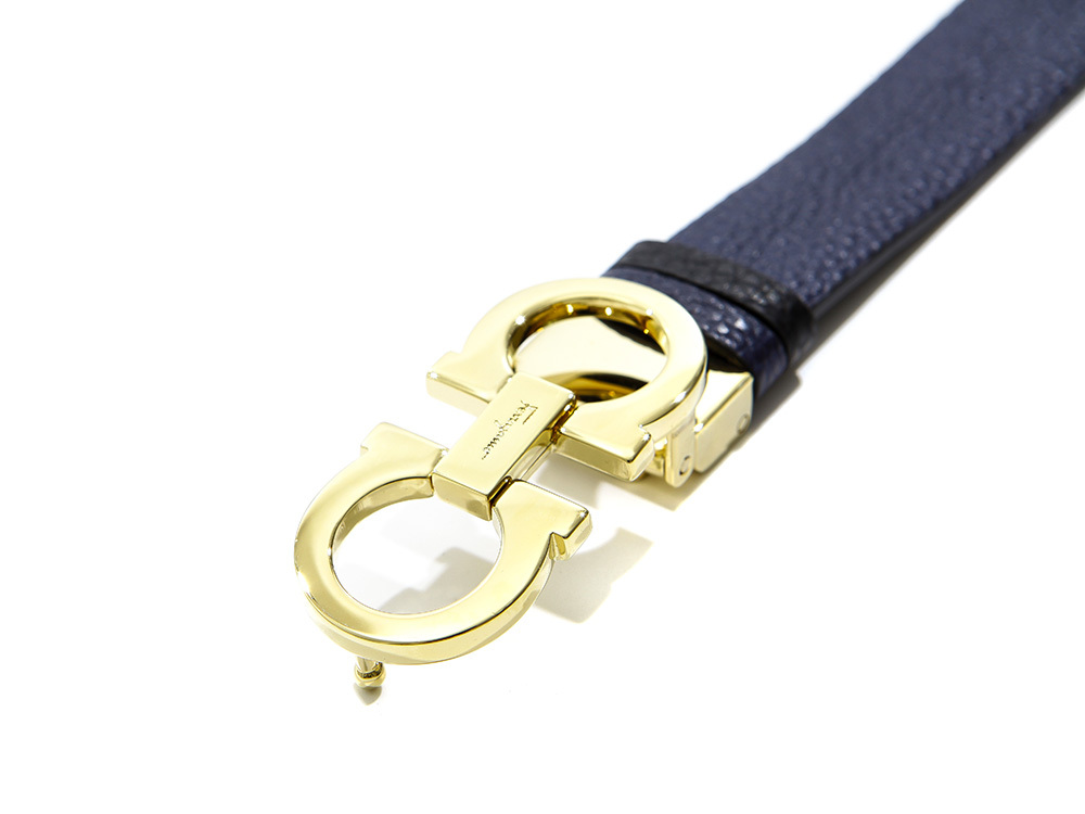 Shop Ferragamo Gancio Double-sided Belt In Nude