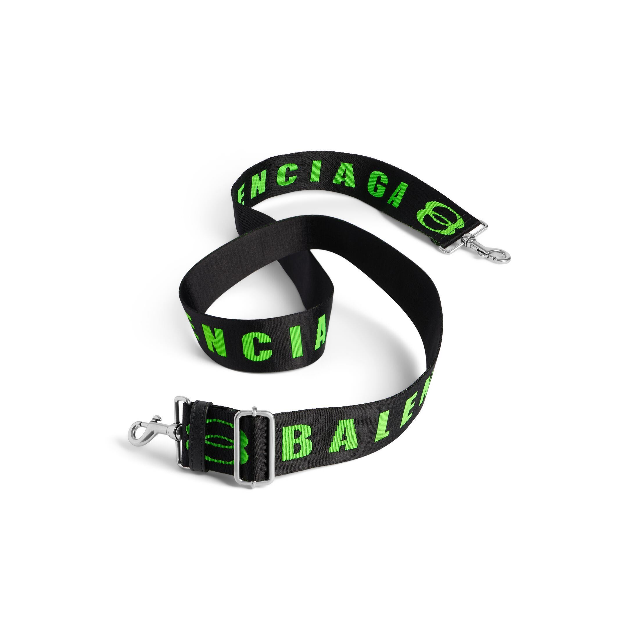 Balenciaga Unity Strap In Black/apple Green