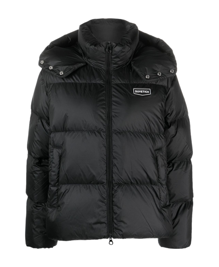 Duvetica Bellatrix Logo-patch Padded Jacket In Black