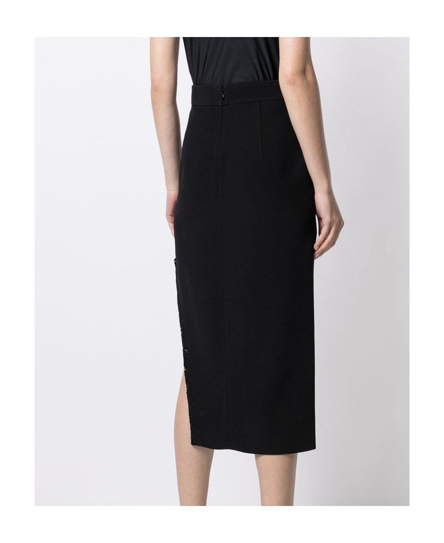 N°21 Mid-rise Zip-up Midi Skirt In Black
