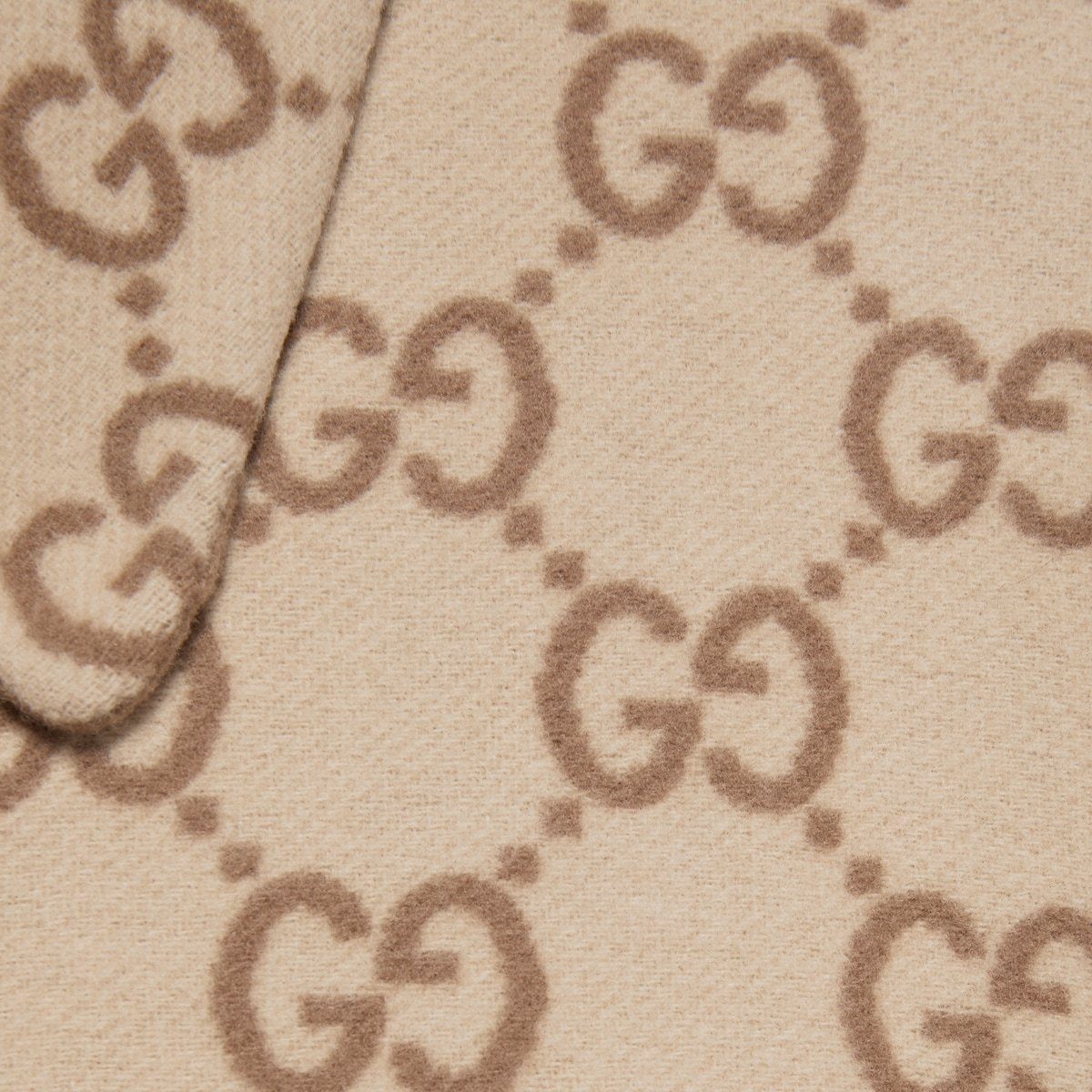 Gucci Buttoned Long-sleeved Reversible Coat In Brown