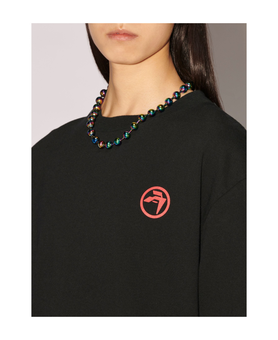 Ambush Records-print Cotton T-shirt In Black