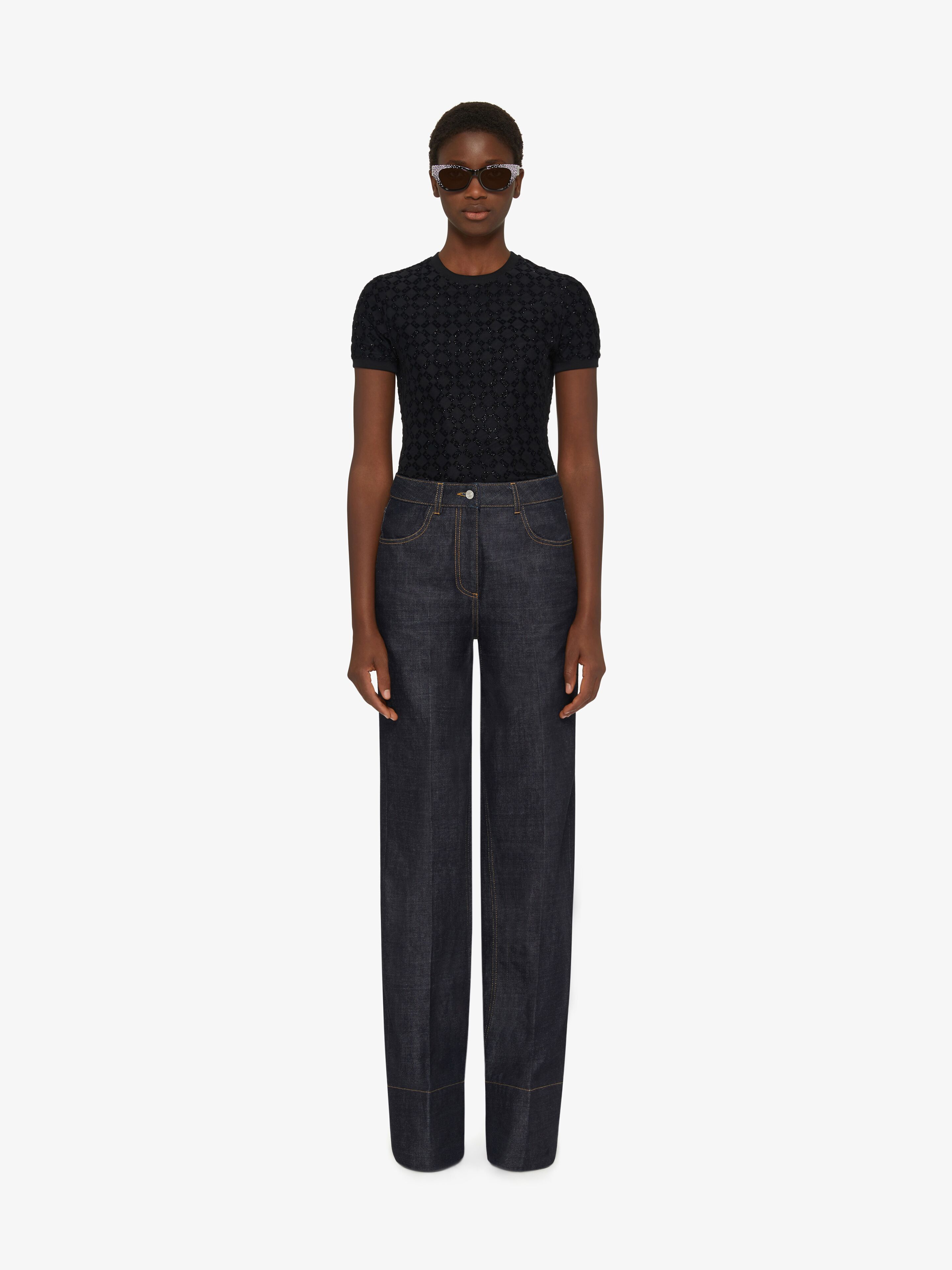 Givenchy T-shirt A Maniche Corte In Cotone. In Black