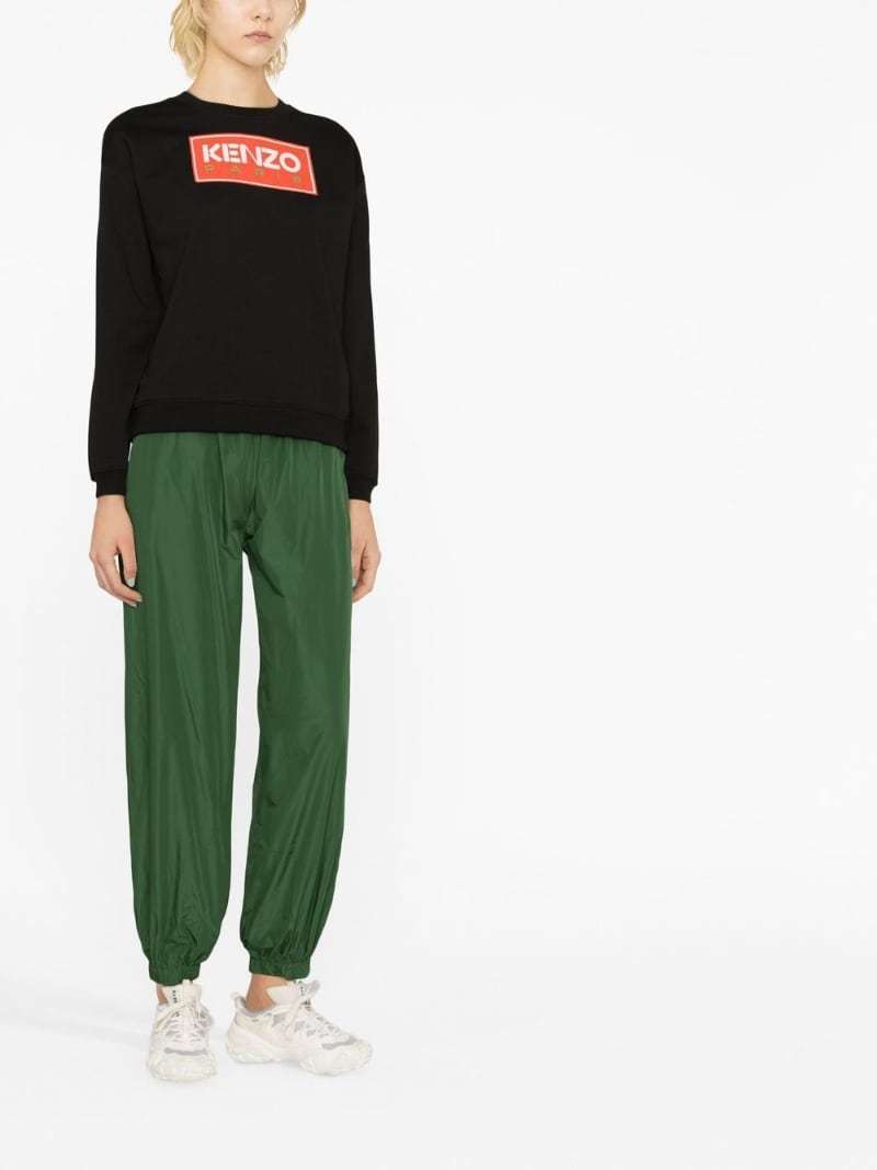 Kenzo Paris Cotton Crew-neck Sweatshirt In Black