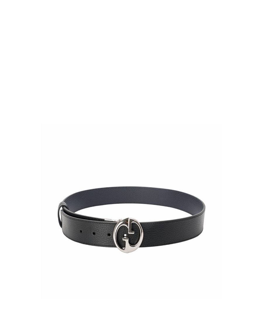 Gucci Logo Double G Double Sided Belt In Black