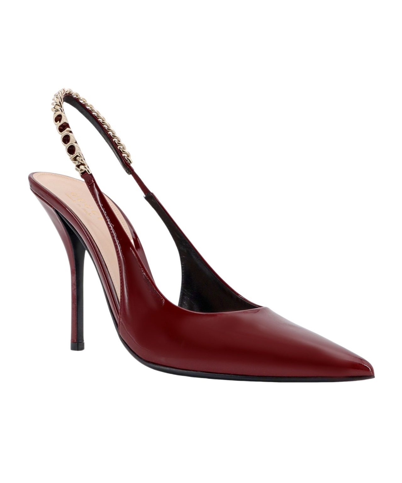 Shop Gucci Signoria Slingback Pump In Red