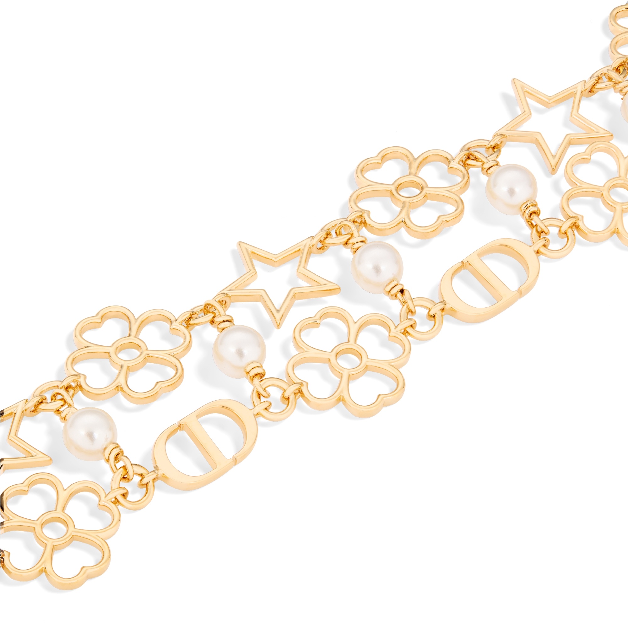 Dior Lucky Laes Necklace In Gold