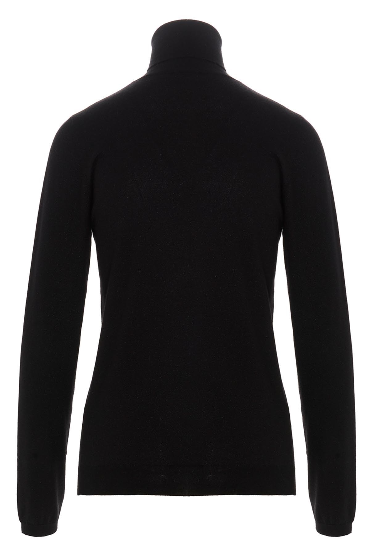 Brunello Cucinelli Cashmere Blend Lurex Rib Knit Sweater