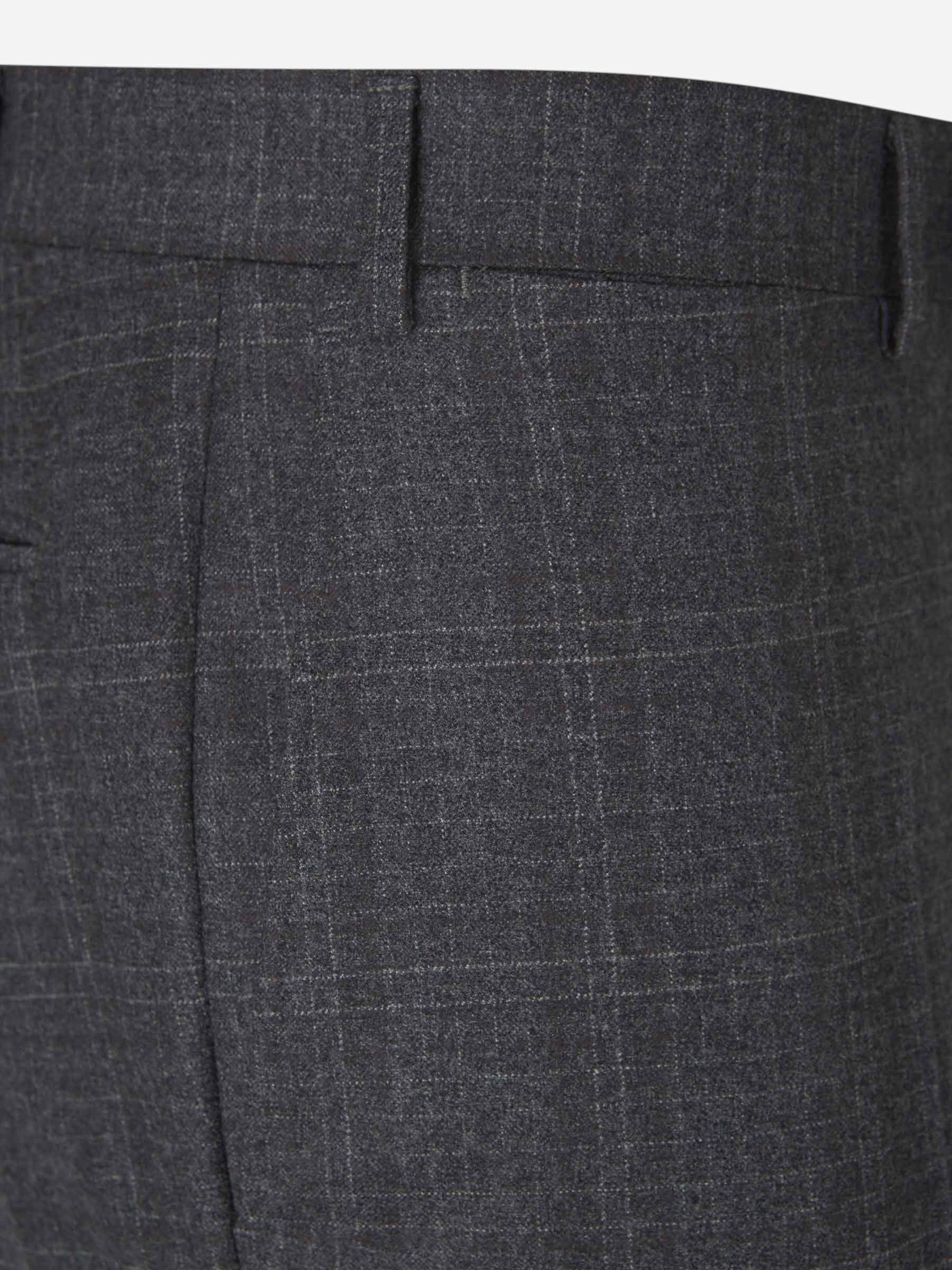 Canali Prince Of Wales Motif Suit In Black
