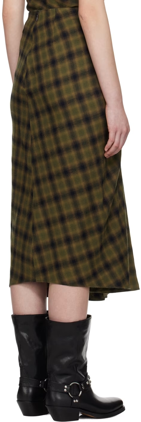 Isabel Marant Étoile Tijuana Midi Skirt In Green