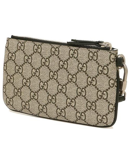 Gucci Tiger Head Printed Wallet In Nude
