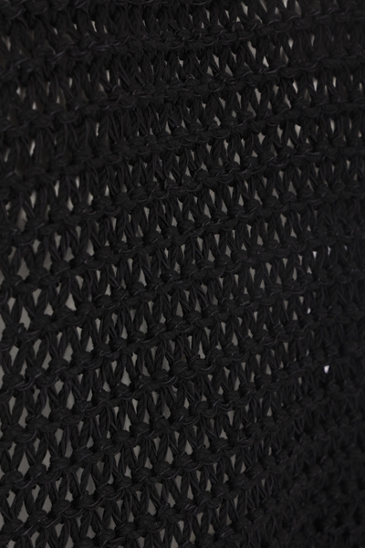 Shop Quira Asymmetric Knitted Vest In Black