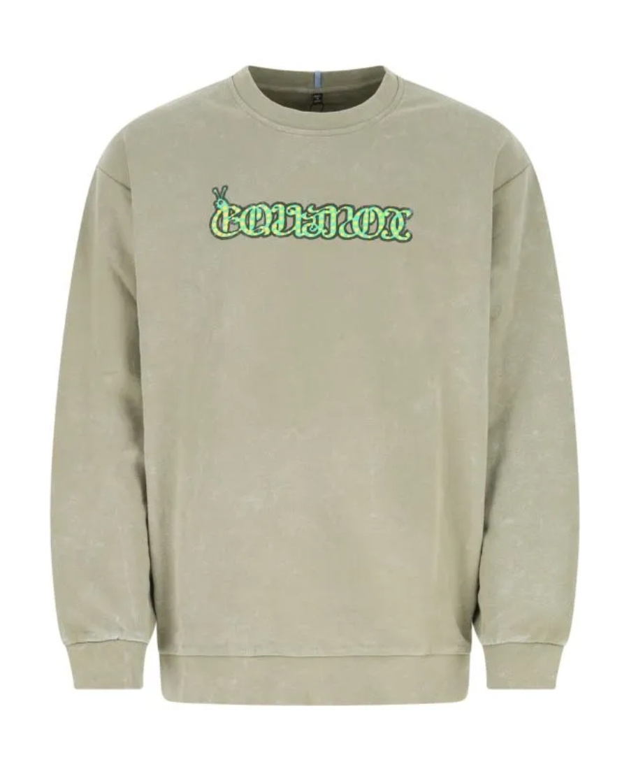 Mcq By Alexander Mcqueen Round Collar Long Sleeve Sweater In Nude
