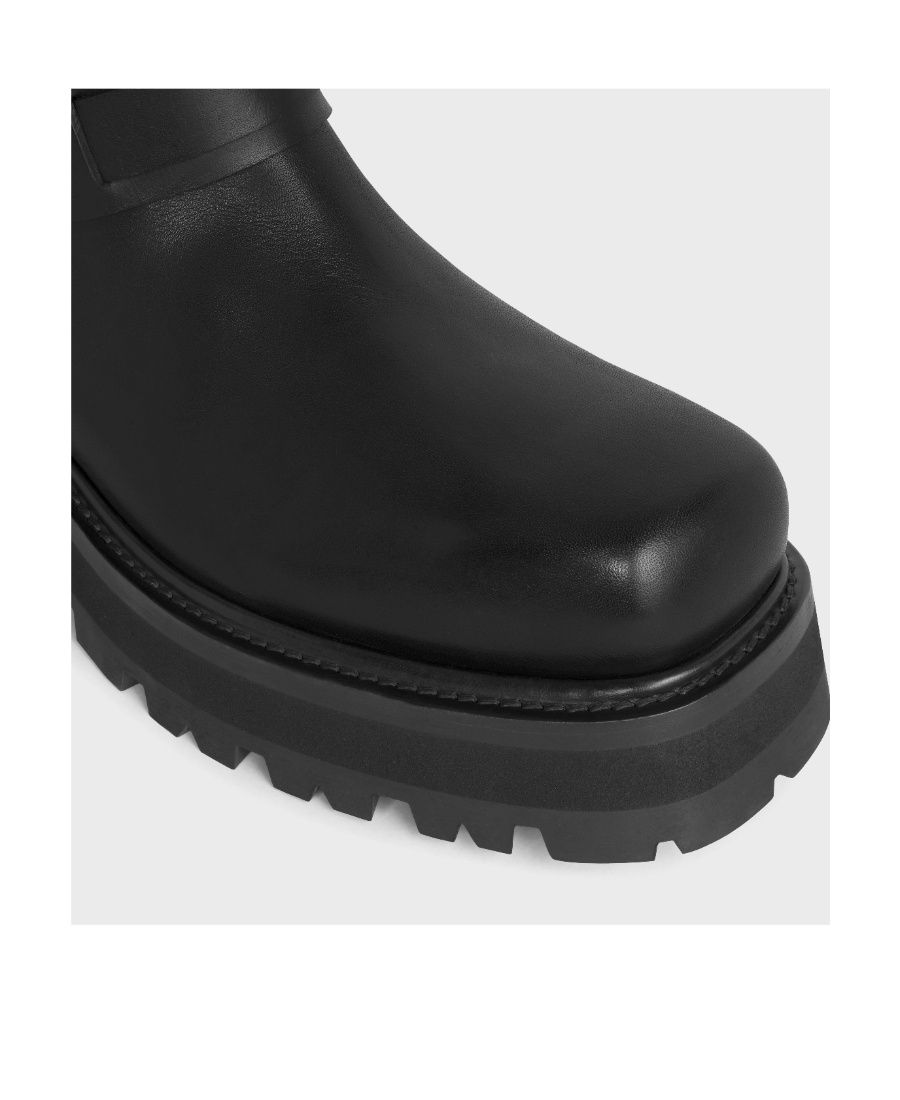 Celine Logo Boots In Black