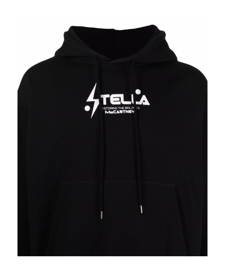 Stella Mccartney Cotton Hoodie In Black