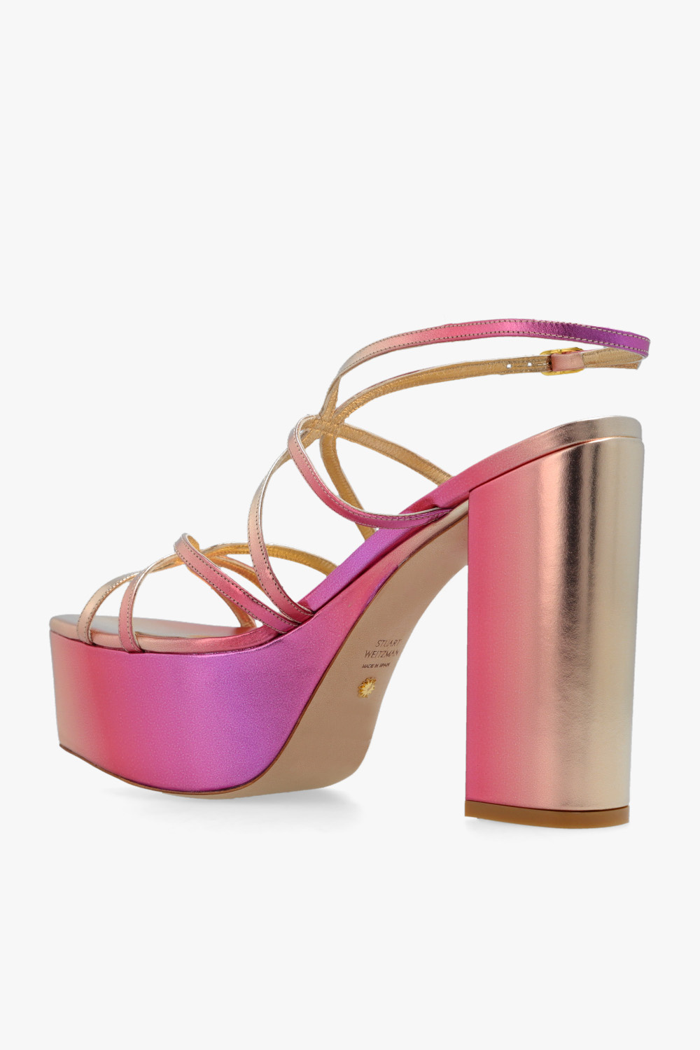 Stuart Weitzman Logo High Heels In Pink