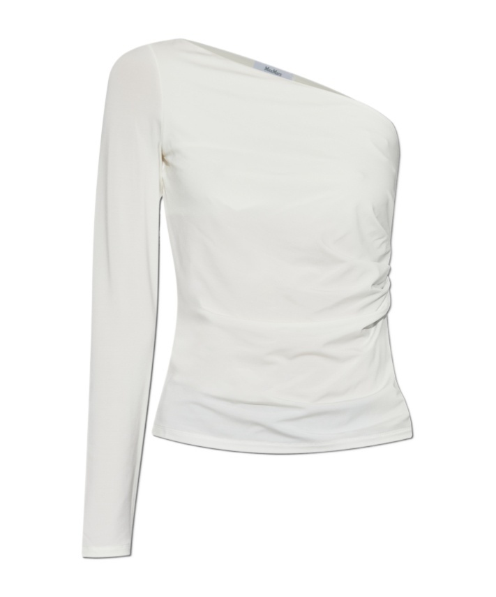 Max Mara Spluga One-shoulder Top In White
