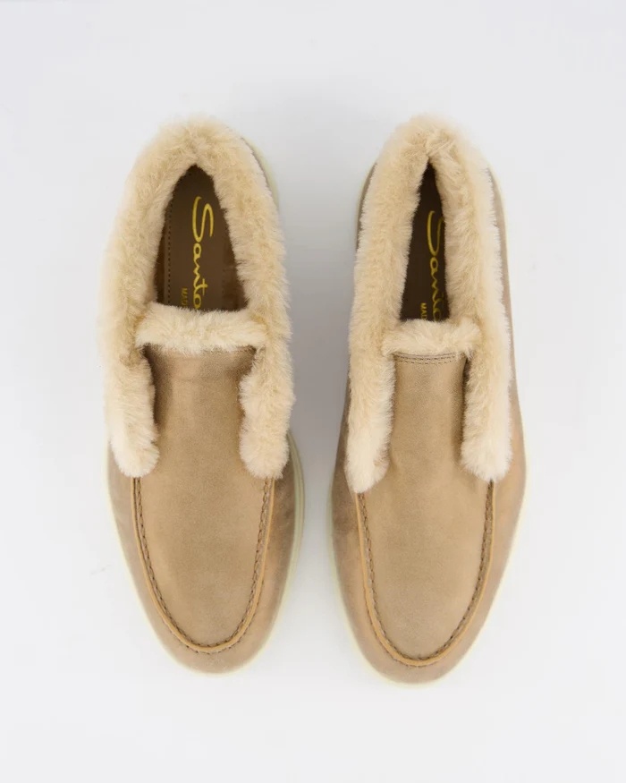 Santoni Round Toe Ankle Boots