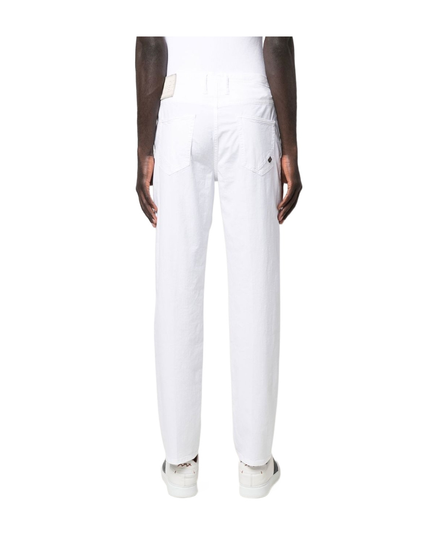 Incotex Straight Casual Trousers In White