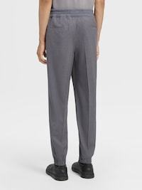 Zegna High Performance Wool Joggers In Gray