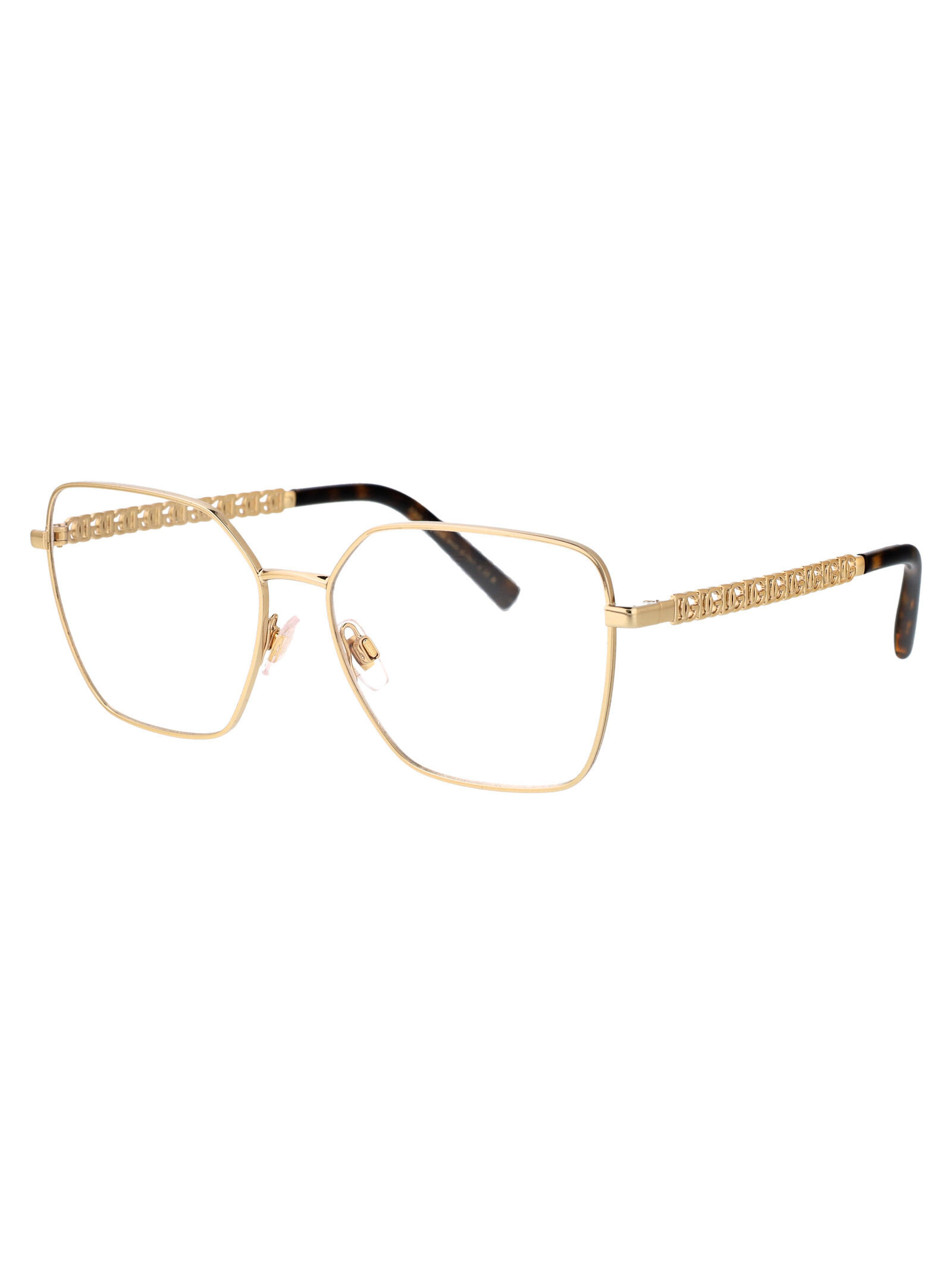Dolce & Gabbana Tortoiseshell-effect Square-frame Glasses