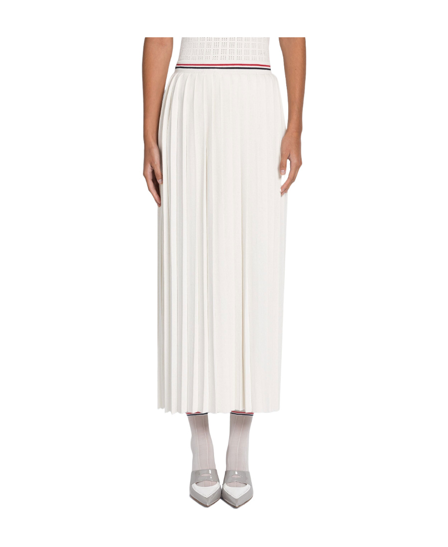 THOM BROWNE PLEATED MIDI SKIRT