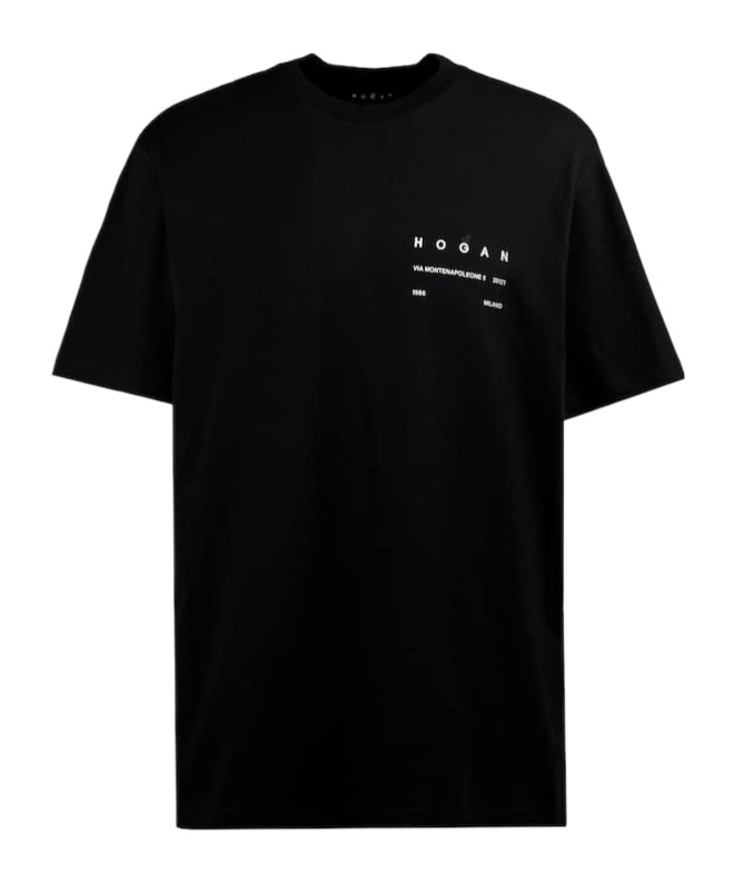 Hogan Short-sleeved T-shirt In Black