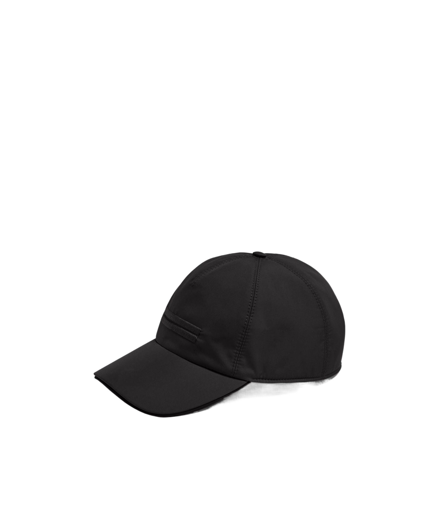 Zegna Logo Embroidered Baseball Cap In Black