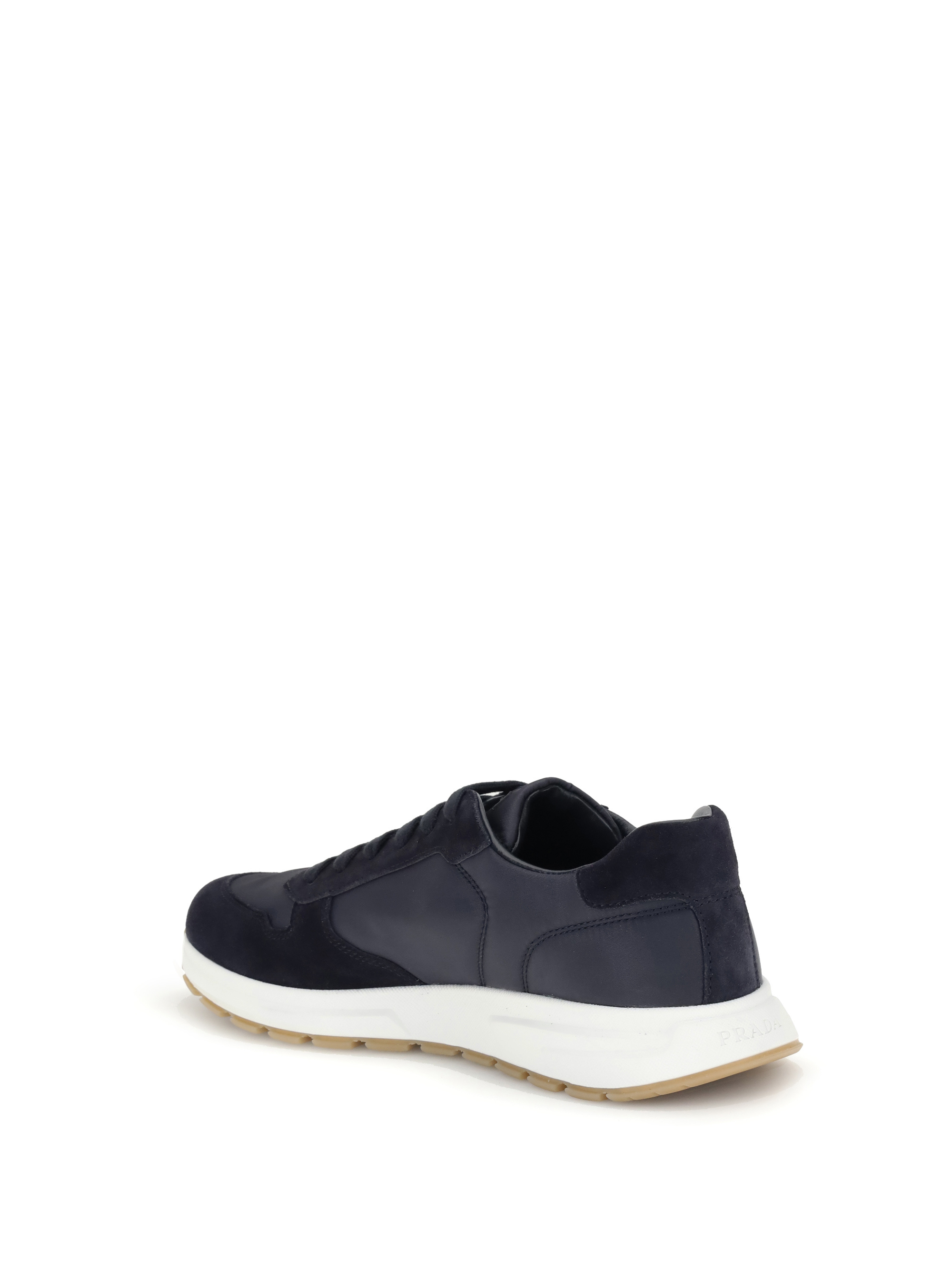 Prada Logo-print Low-top Sneakers In Blue