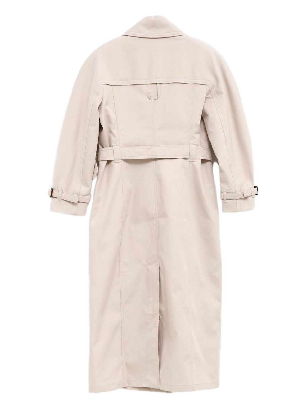 Jacquemus Double-breasted Trench Coat With Belt In Neutral