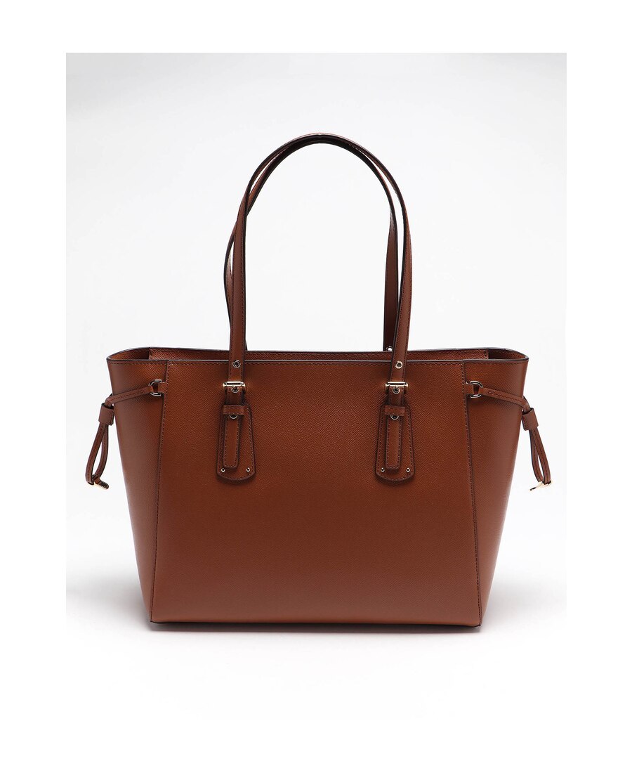 Michael Kors Voyager Leather Medium Tote In Nude