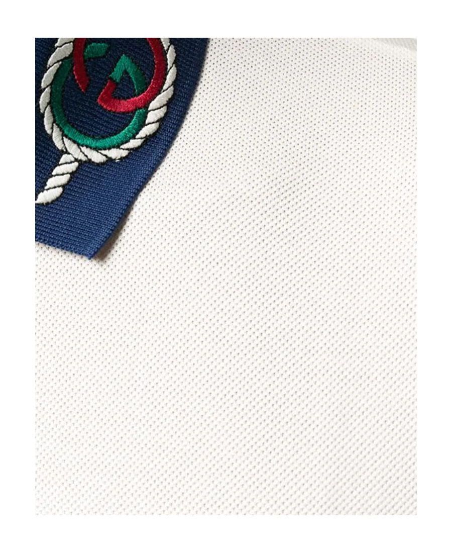 Gucci Interlocking G Polo Shirt In White