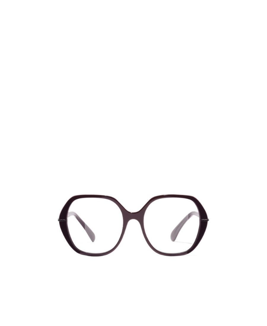 Pre-owned Chanel Geometric Frame Flat Mirror In Black