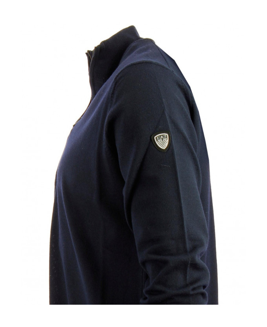 Ea7 Long-sleeved Pullover In Black