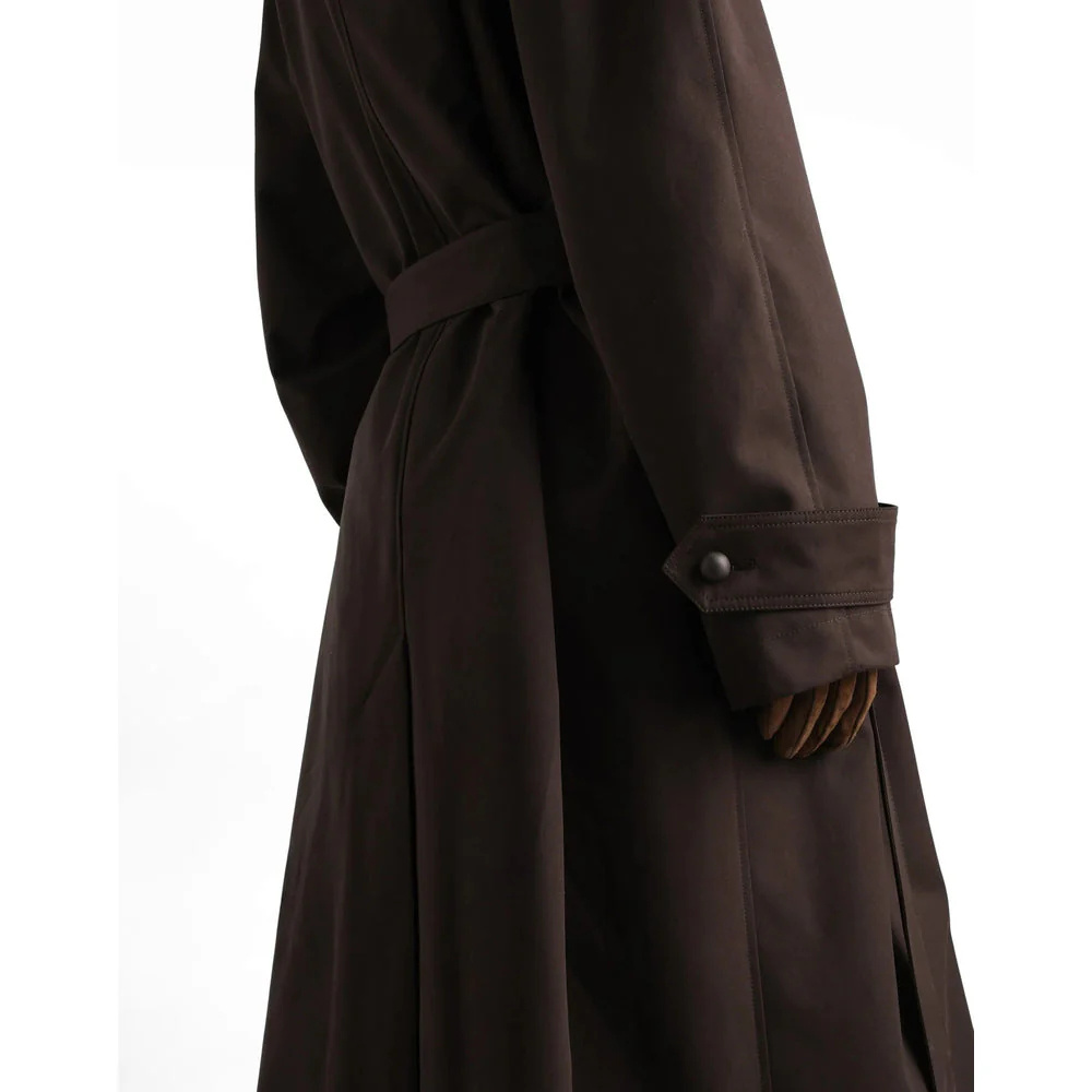 Dolce & Gabbana Double-breasted Belted Coat In Brown