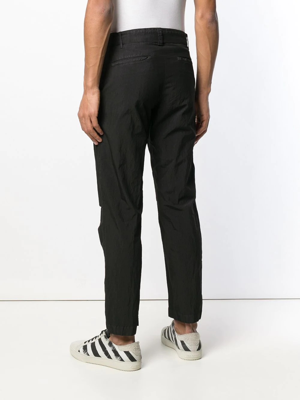 Off-white D-ring Belt Trousers In Black