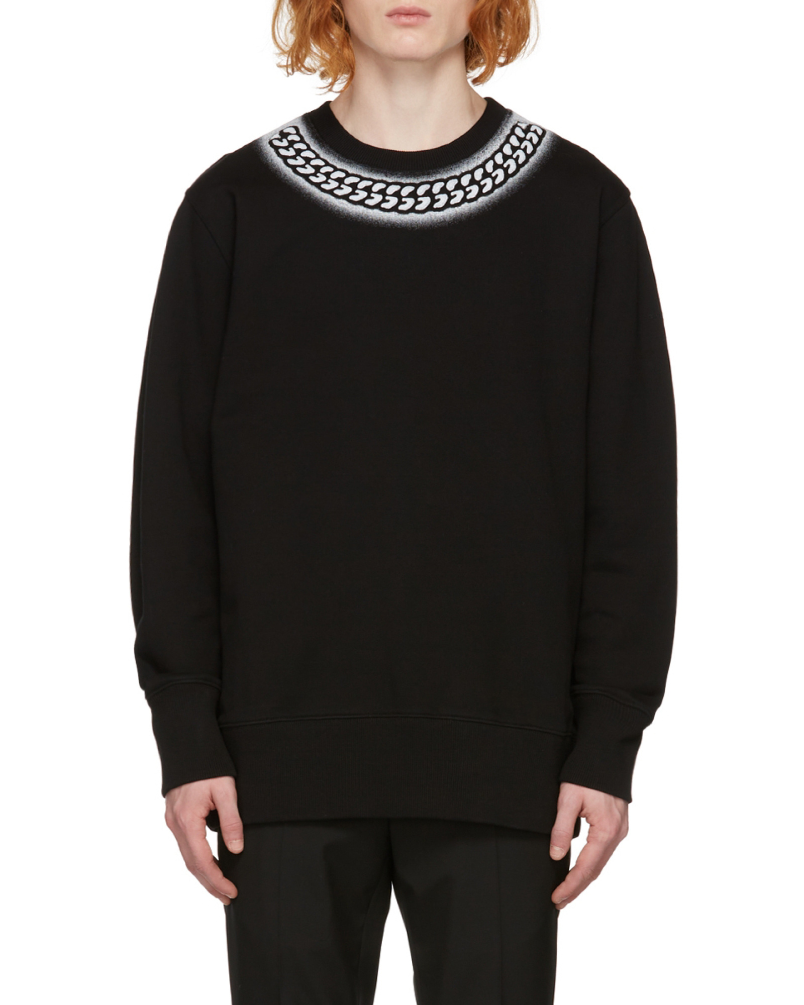 Givenchy X Chito Embossed Chain Print Sweatshirt In Black