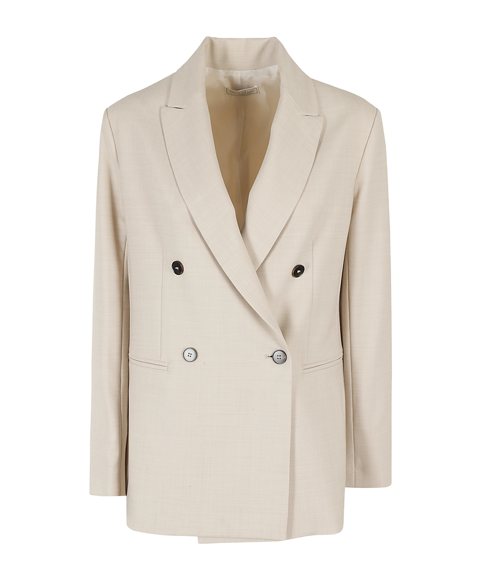 Antonelli Double-breasted Blazer In Nude