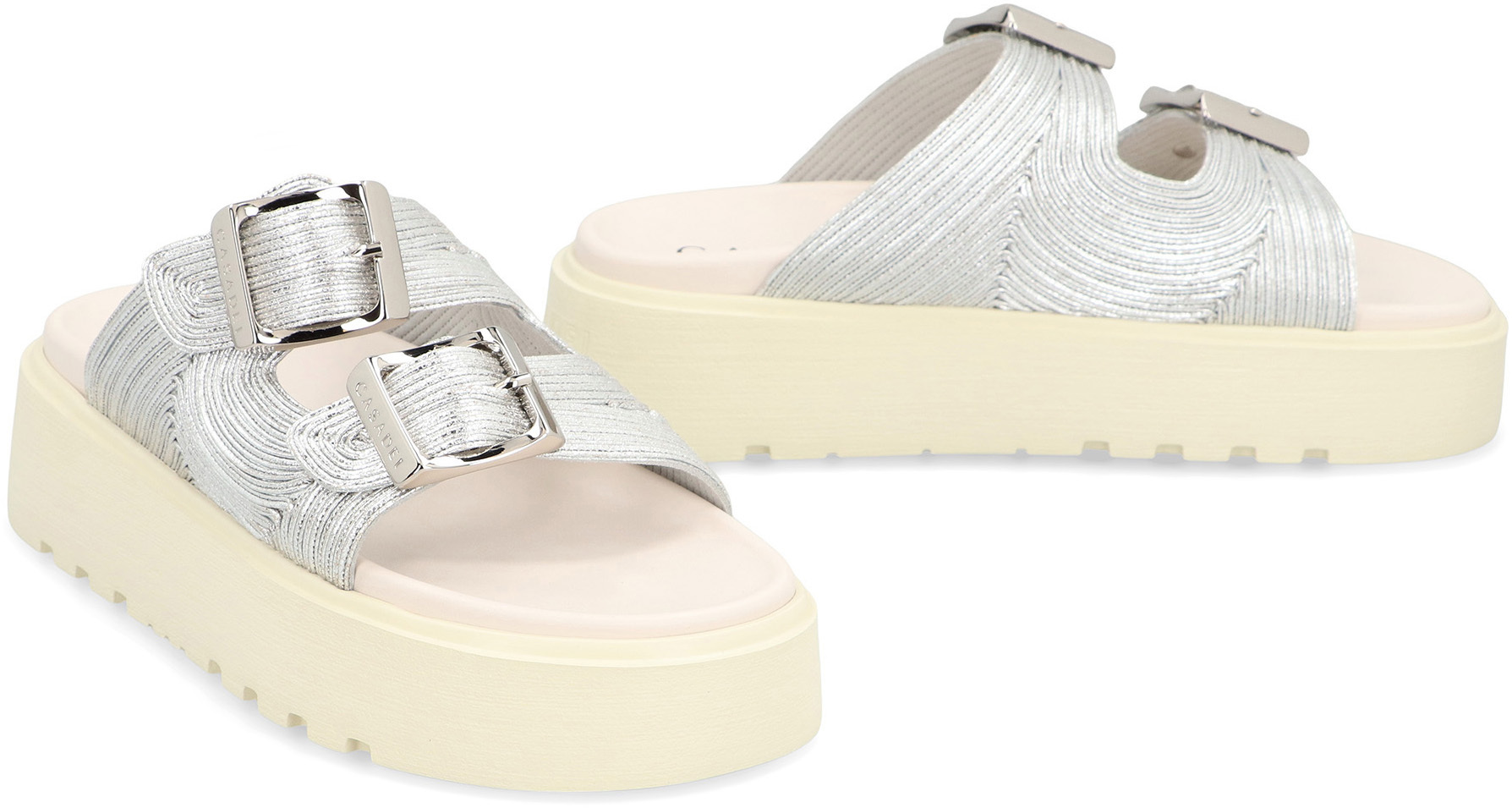Casadei Logo Engraved Open Toe Sandals