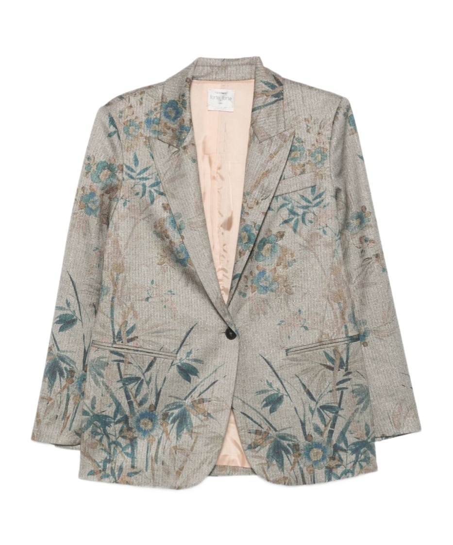 Forte Forte Long-sleeve Blazer In Gray