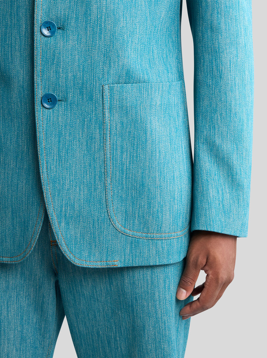 Etro Blazer In Blue