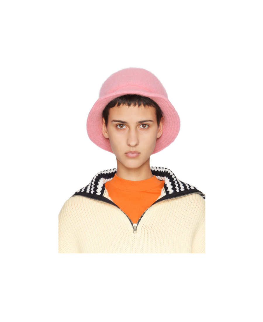 Marni Quilted Fisherman's Hat In Nude