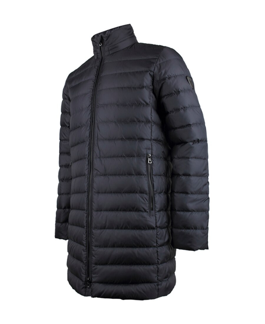 Ea7 Quilted Down Jacket In Black