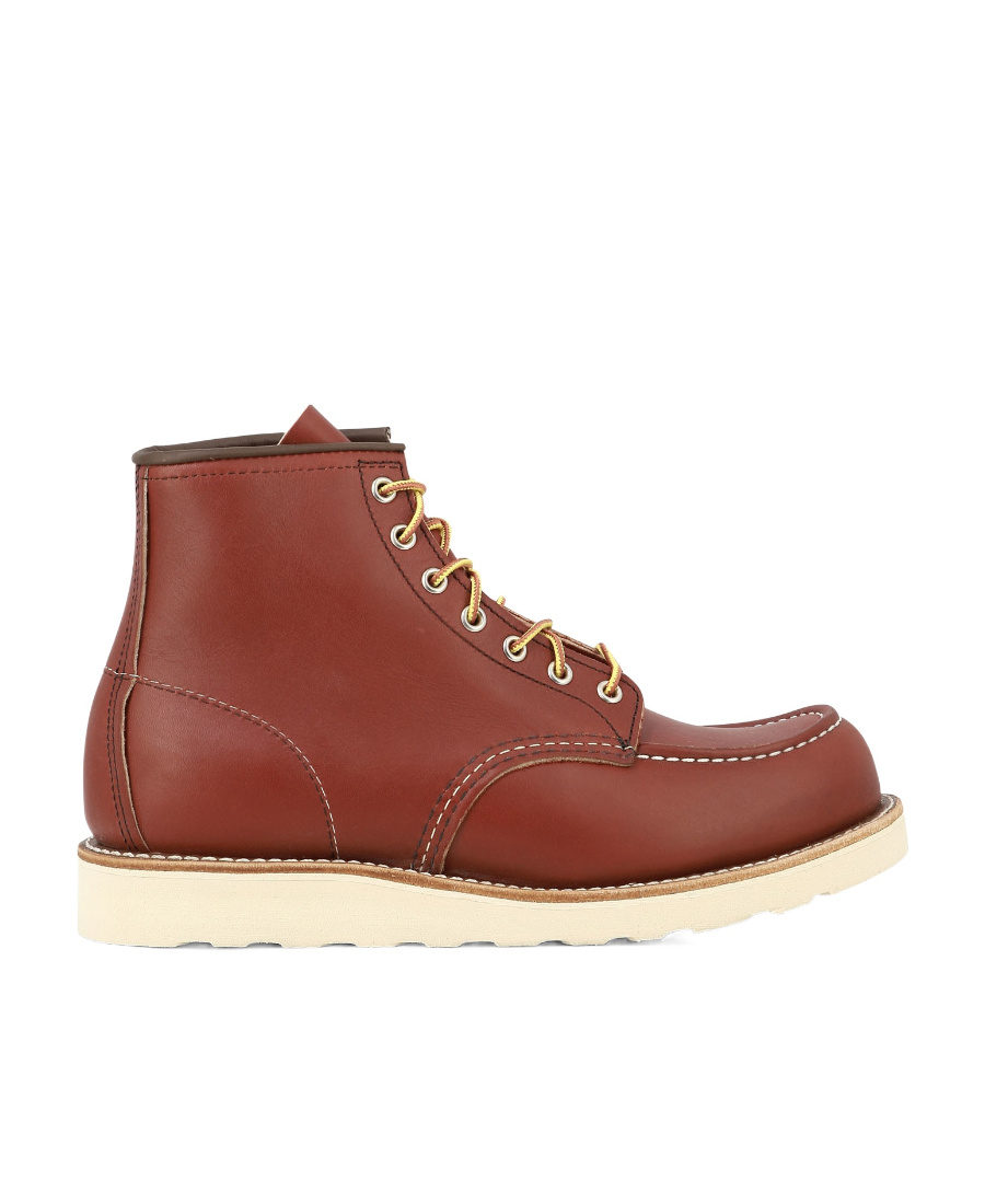 Red Wing Shoes Round Head Lace-up Boots In Brown