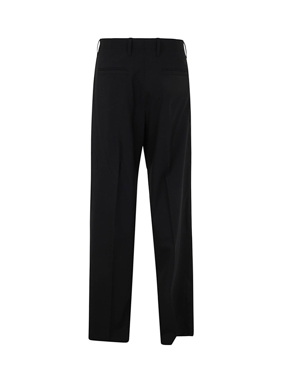 Versace Men's Formal Pants Loose Fit In Black