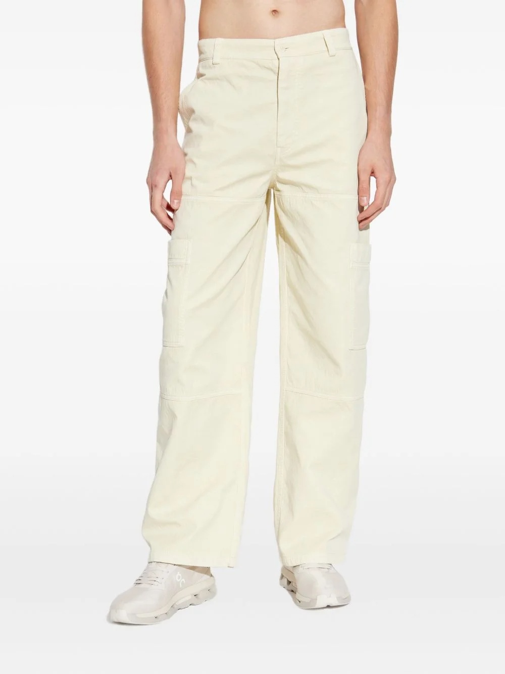 Off-white Cargo Pocket Trousers In White