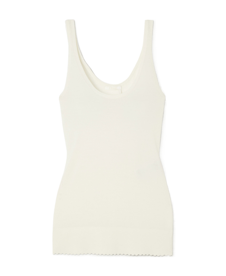 Chloé Chloe Women Ivory Wool Top In White