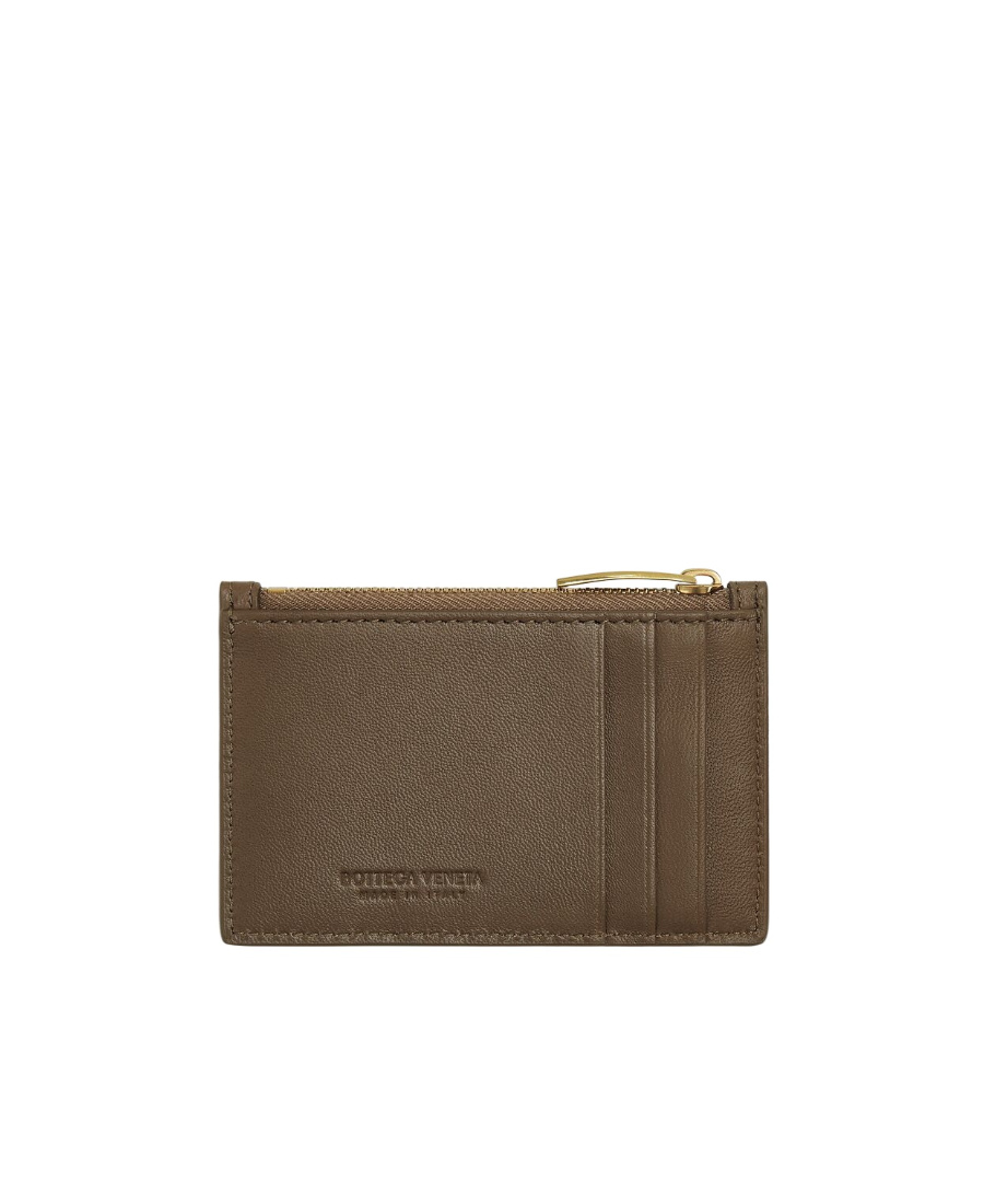 Bottega Veneta Card Zipper Card Bag In Green